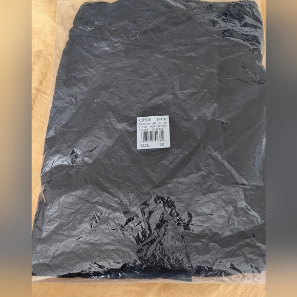 NWT Croft & Barrow Comfort Drawstring Shorts, Womens 2 XL, Black Tummy Control - Picture 3 of 12